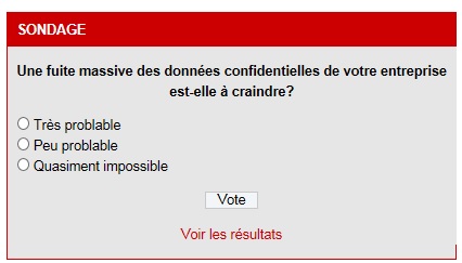 Sondage Fuite massive données (2)