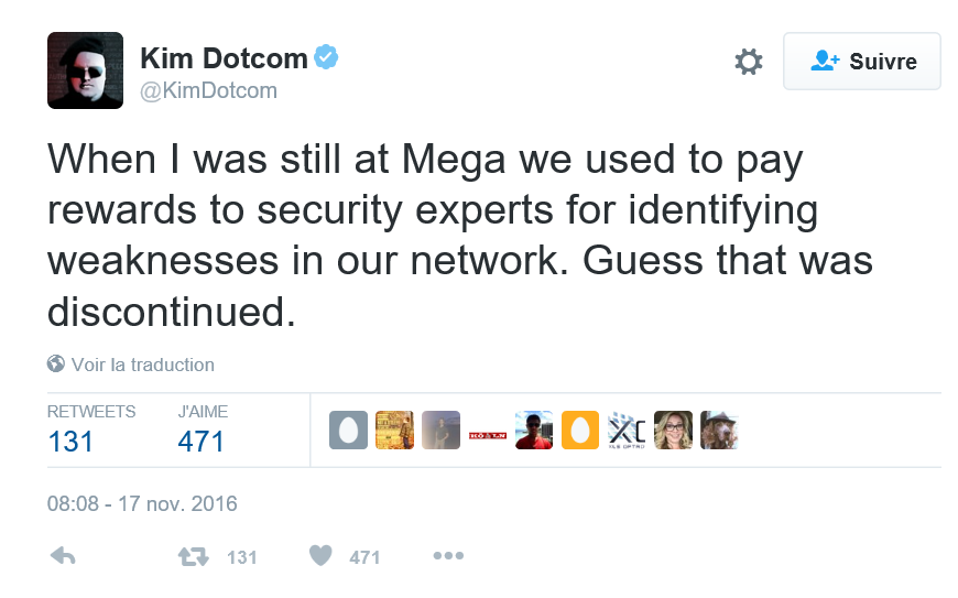 Tweet Kim Dotcom