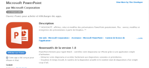 Powerpoint sur iTunes