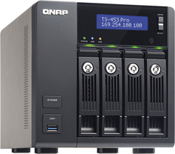 Le TS-453 Pro de QNAP : une solution NAS extensible pour des applications professionnelles et les besoins de stockage de données à croissance rapide.