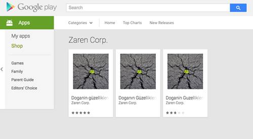 Applications Google Play infectées