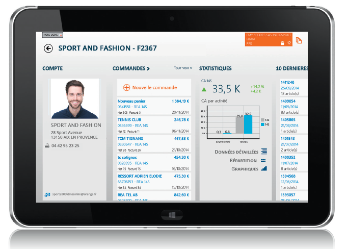 SmartRep sur tablette