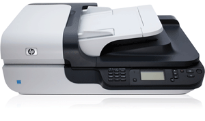 Le scanner de documents à plat en réseau HP Scanjet N6350 est conçu pour les bureaux et les petites équipes de travail : partage des fonctions de capture de document et outils d'archivage des informations sur le réseau.