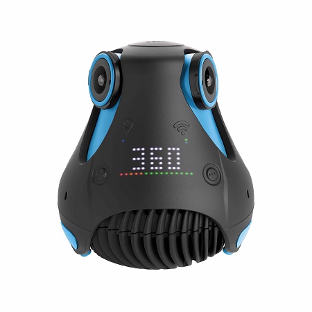 3 yeux et 3 oreilles pour la 360cam de Giroptic : vidéos en 2K et photos en 4k à 360°. 499 euros environ.