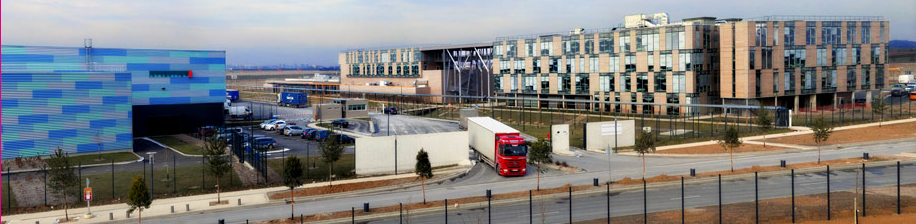Site Dreda à Gonesse en France, avec son centre administratif, son entrepôt de 41 000 m2 et son université