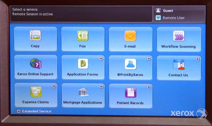 xerox connectkey-touch-screen