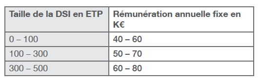 remunération Directeur - Responsable Informatique