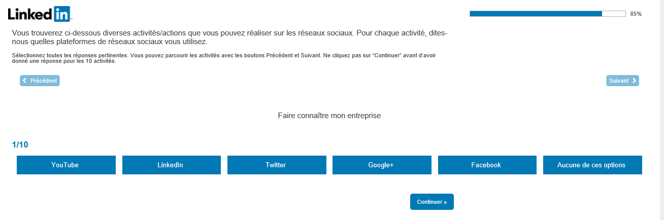 Enquête LinkedIn