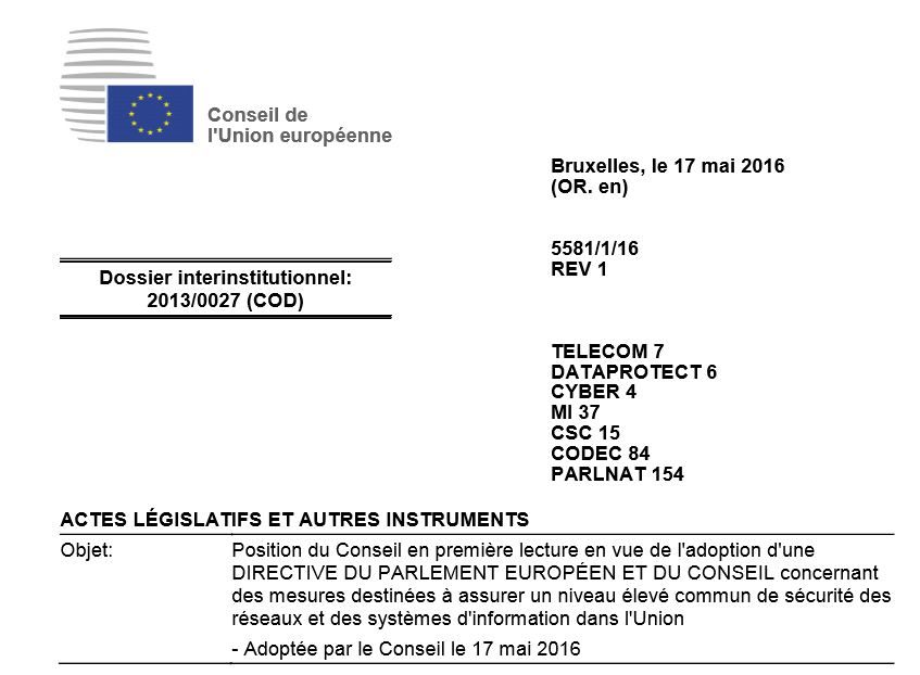 Directive NIS