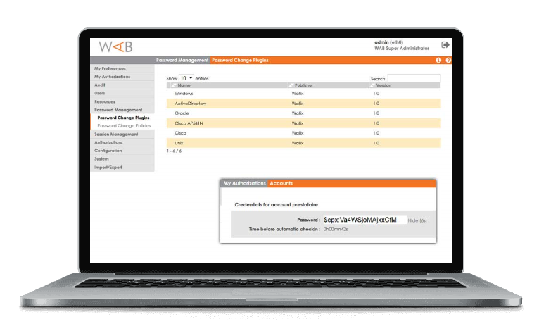 La plateforme de gestion des accès à privilèges