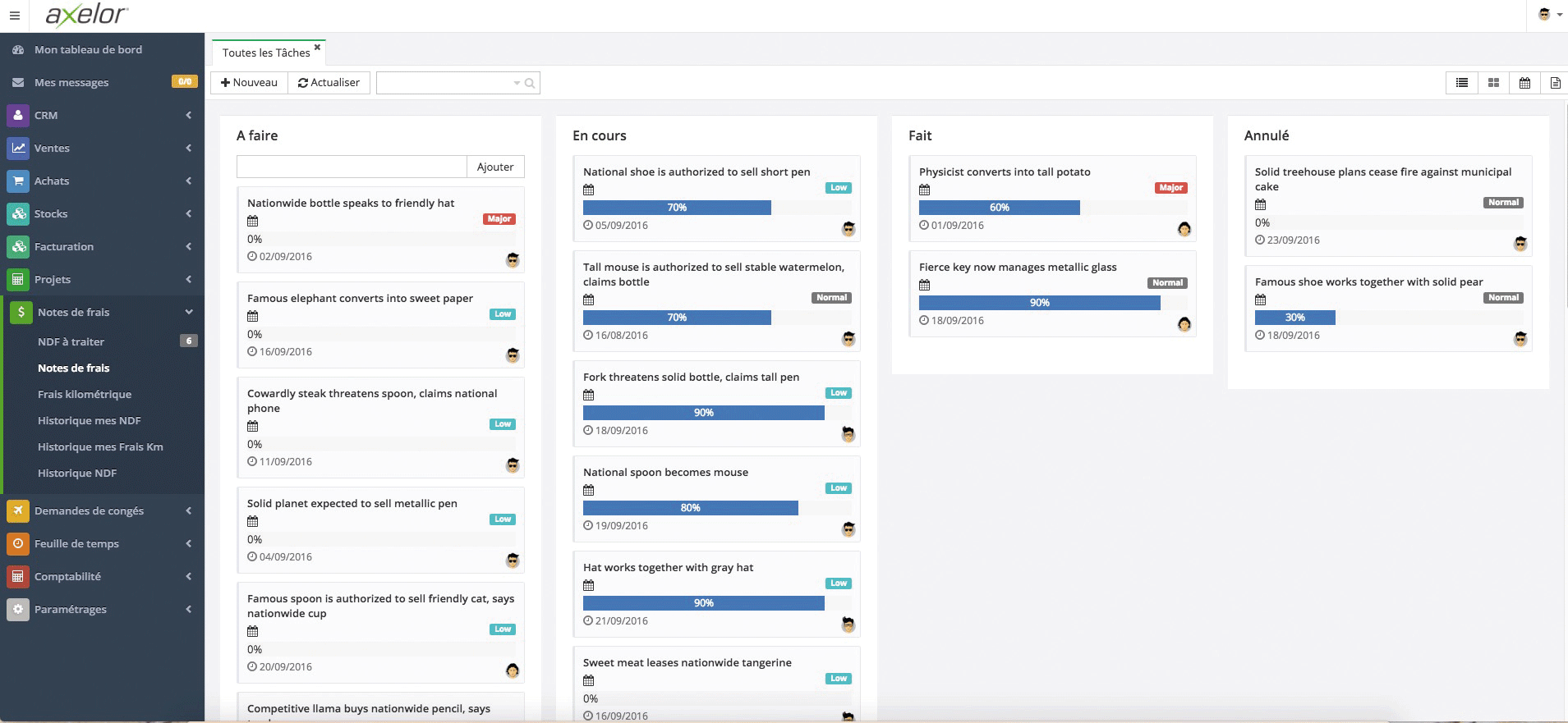 Lancement de Axelor My Business : ERP open source en SaaS, avec une option CRM En septembre, à l’occasion du salon Solutions, Axelor lance une édition de son ERP pour les petites entreprises (TPE/ petites PME), « Axelor My Business », proposée en SaaS à 25€ par mois/utilisateur.