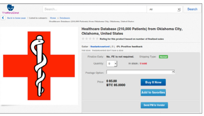 Des données médicales volées en vente sur Internet