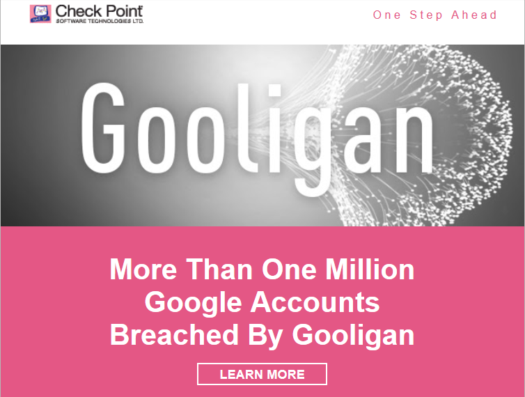 Gooligan : campagne Check point