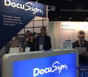 Le stand Docusign au salon Documation 2017