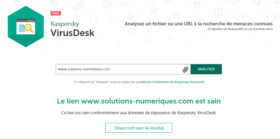 L'analyse d'une URL se réalise en moins de 2 minutes