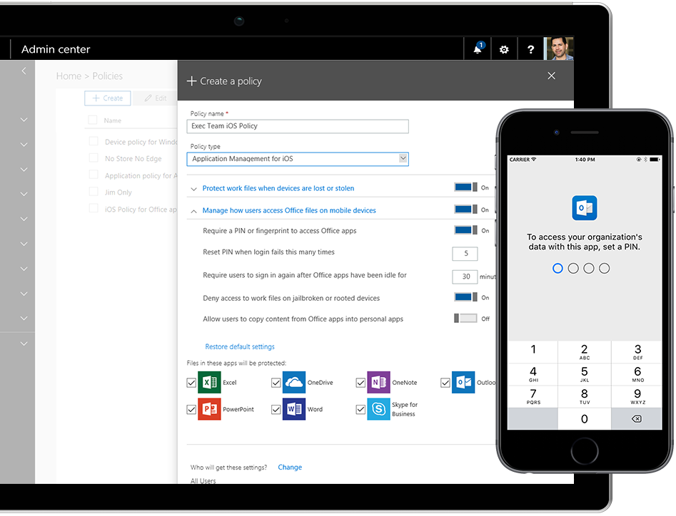Protection sous MS 365