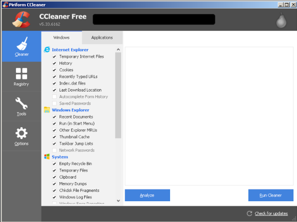 CCleaner 5.33