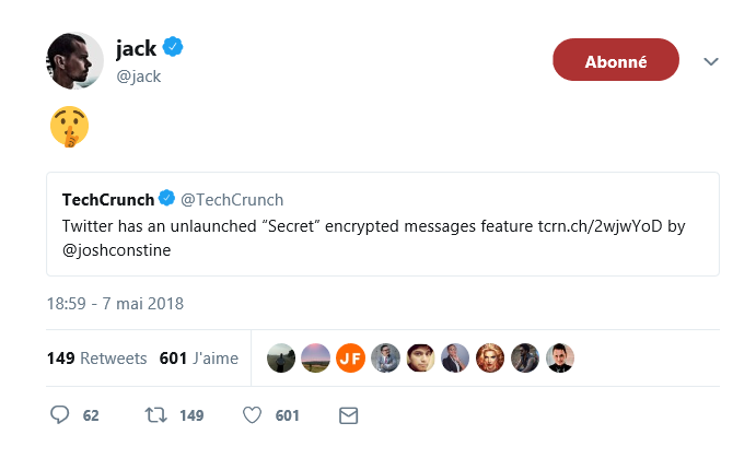 Commentaire de Jack Dorsey
