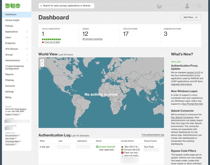 Duo Security - Dash new