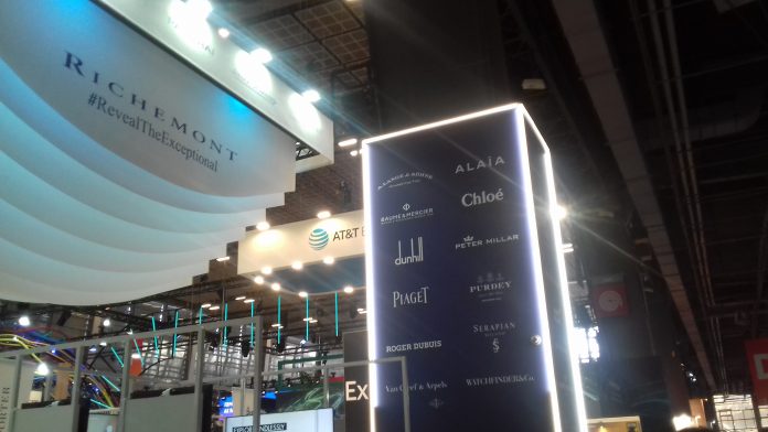 Le stand du groupe Richemont stand du groupe Richemont