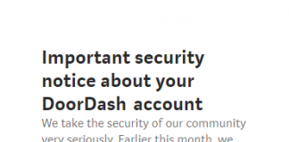 DoorDash compromission