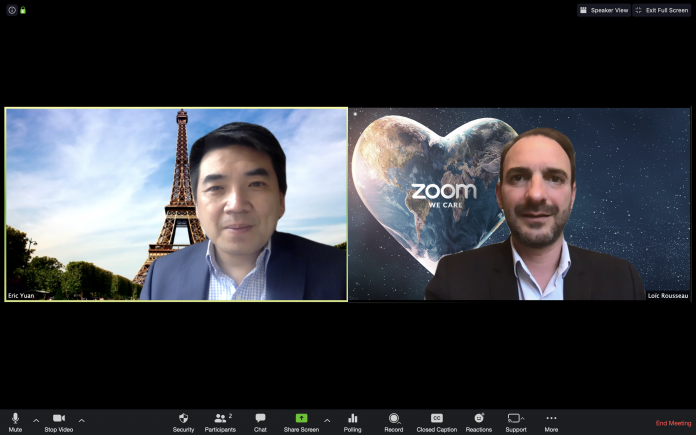 Zoom Loic et Eric VF Eric Yuan et Loic Rousseau,