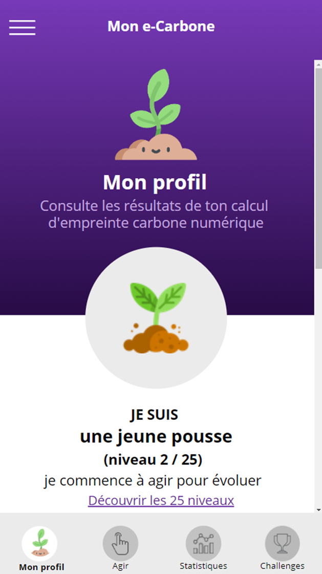 Mon e.Carbone est une application pour réduire le bilan carbone numérique des agents SNCF. Crédit: SNCF
