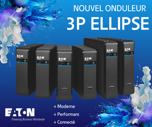 Bannière solution numérique bleu Eaton 300x250